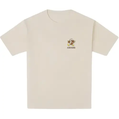 Converse T Shirts Men's Apricot Crew Neck Moderate
