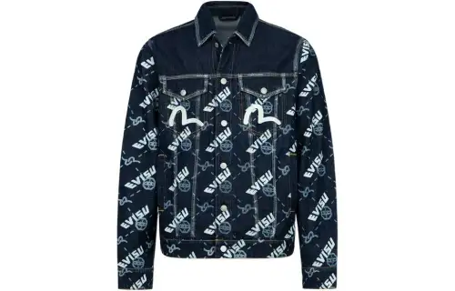 EVISU Denim Jacket Men's Denim Blue
