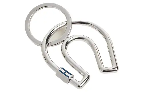 HERMES Cheval Keychains Men's Silver