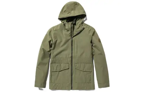 Timberland Windbreaker Jackets Men's Kassel Green Hooded Moderate