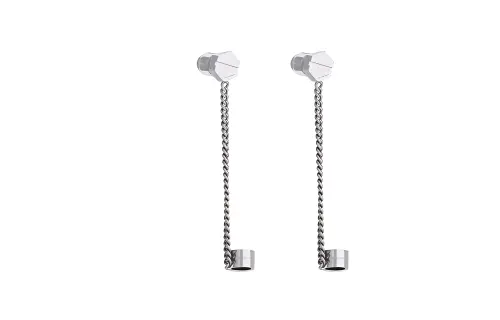 Balenciaga Earrings Unisex Silver