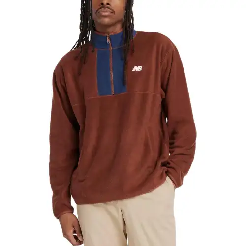 New Balance Sweatshirts Men's Brown Stand Collar Moderate