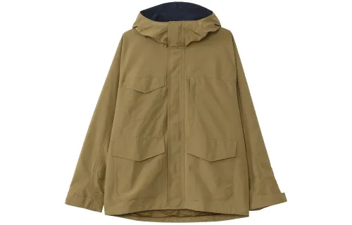 UNIQLO Jackets Men's Camel Hooded Moderate Other