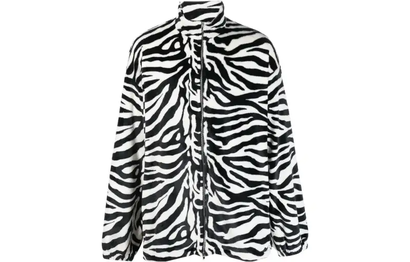 Vetements Fleece Zip Up Jacket