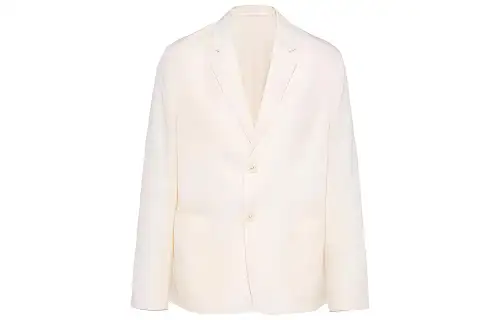 【Previous Season】triangle-logo silk blazer