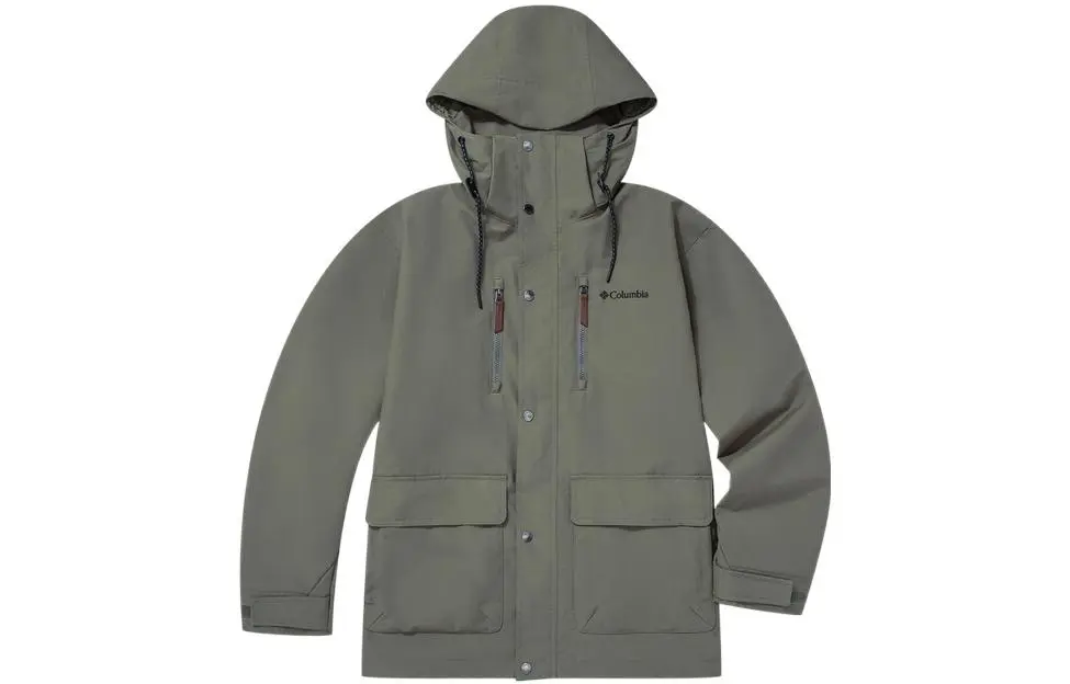 Columbia Waterproof, Windproof, Lightweight Windbreaker Jacket Men's Green