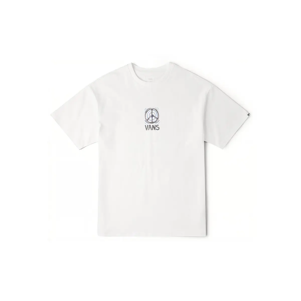Vans T-Shirts Unisex White Crew Neck Moderate Straight Fit