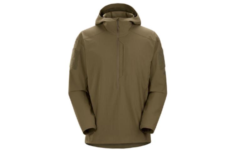 Arcteryx Arc'teryx GAMMA SL LEAF SMU Anorak IFF Solid Color Zipper Hooded Mountain Series Outdoor Hiking Windproof Breathable Jacket Men's Ranger Green