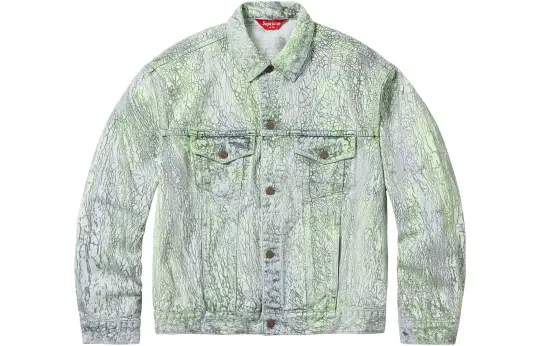 Supreme Crackle Denim Trucker Jacket