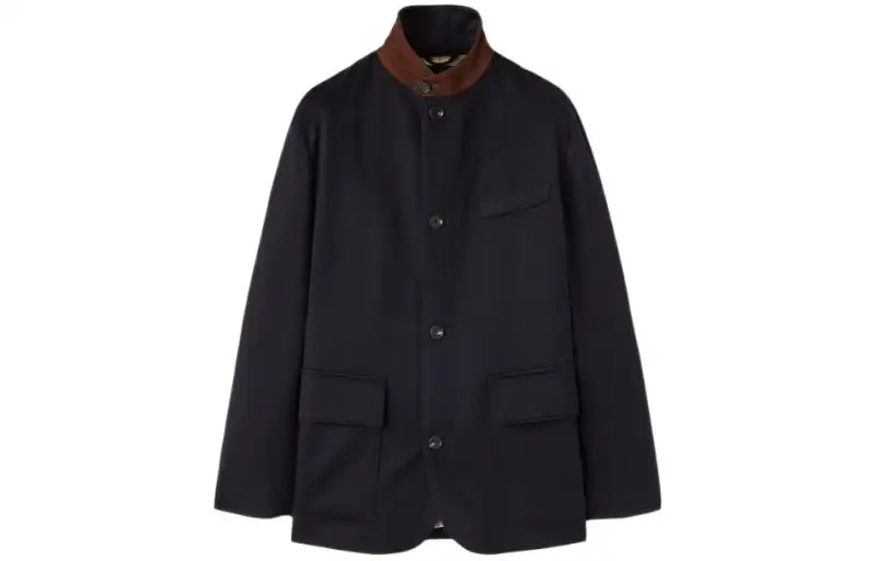 Loro Piana Suede collar Cashmere Jacket