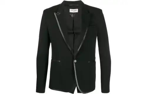 SAINT LAURENT Contrast Trim Blazer