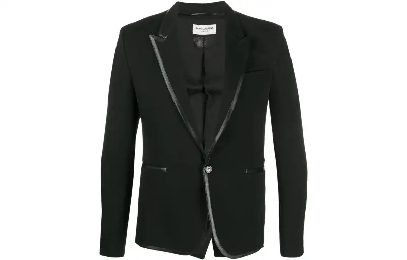 SAINT LAURENT Contrast Trim Blazer