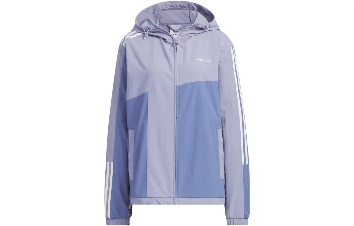 Adidas Originals 3 stripes Jacket Unisex Gray Violet
