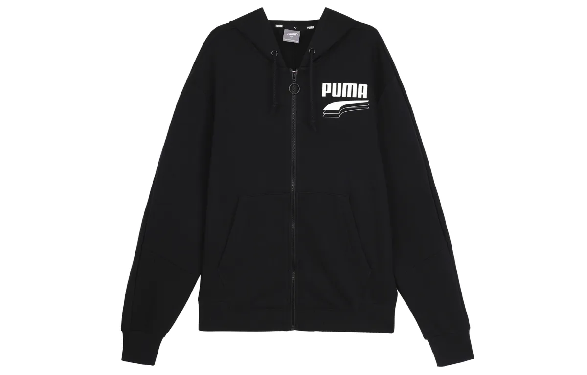 PUMA Jackets Men's Black Hooded Moderate Other