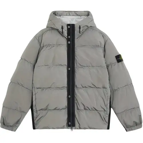 STONE ISLAND Metal Nylon Collection FW24 NYLON METAL In ECONYL Down Jacket Unisex Gray