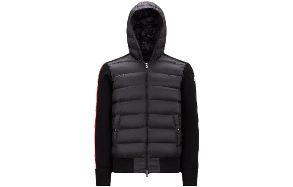 Moncler CARDIGAN Down Jacket Unisex Black