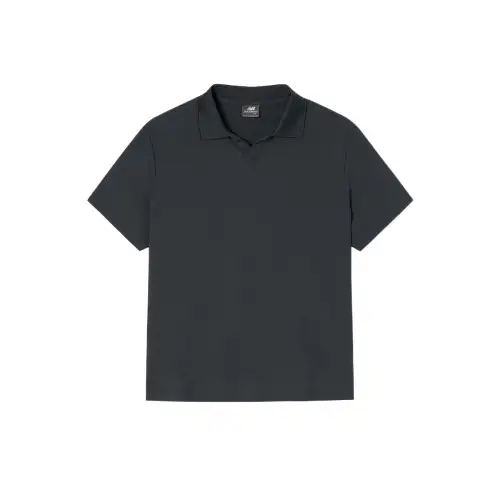 New Balance FROZENSEMI Over FIT OPEN CARAT Polo Shirt Men's 60 Charcoal