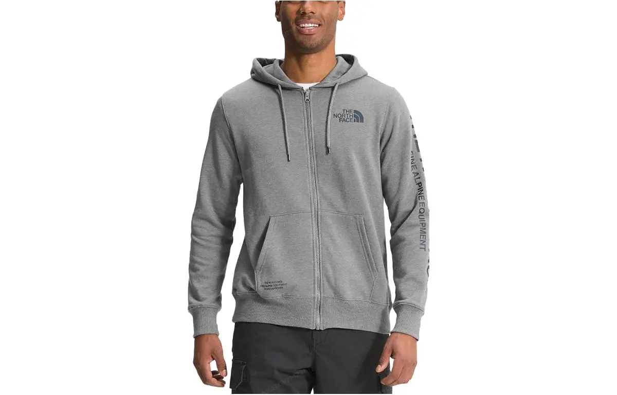 THE NORTH FACE Jackets Men's Light Gray Hooded (Non-detachable) Moderate Straight Fit