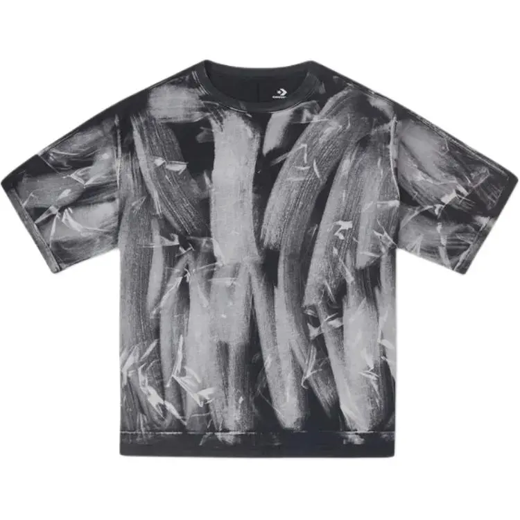 Converse T-Shirts Unisex Black Crew Neck Moderate