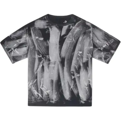 Converse T Shirts Unisex Black Crew Neck Moderate
