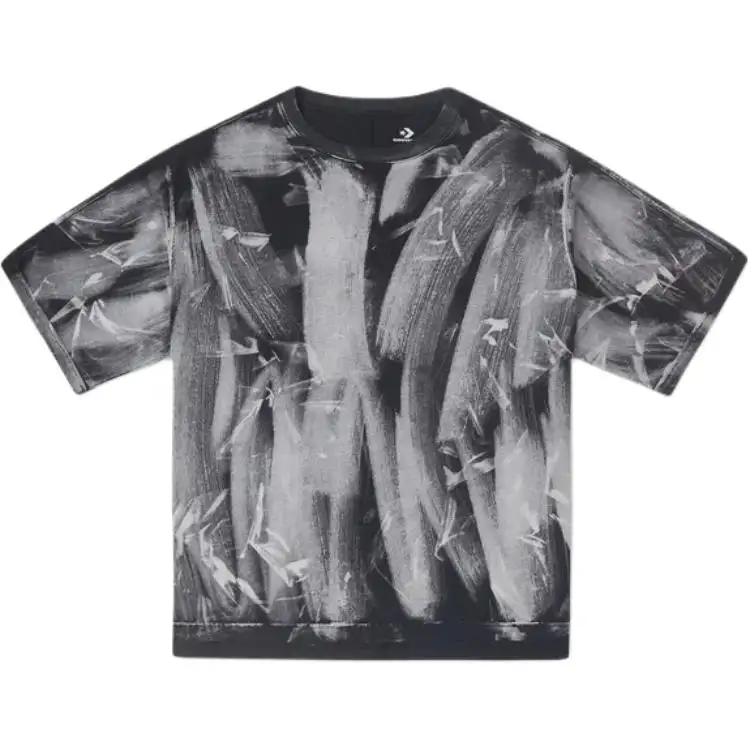 Converse T Shirts Unisex Black Crew Neck Moderate