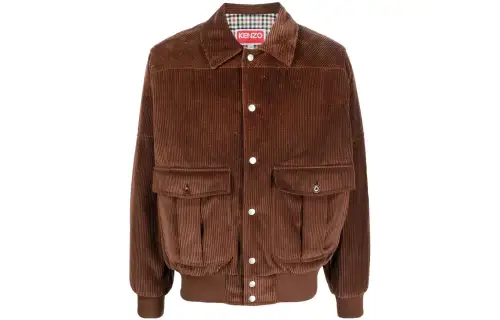 KENZO Logo Patch Corduroy Jacket