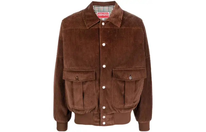 KENZO Logo Patch Corduroy Jacket
