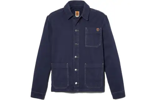 Timberland Jackets Unisex Indigo Lapel Moderate Workwear
