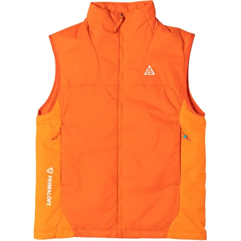 Nike ACG Vests Men's Orange Stand Collar Moderate Other