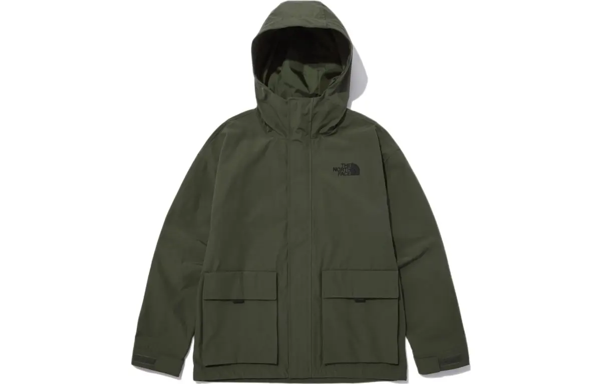 THE NORTH FACE Jackets Men's Green Hooded Moderate Workwear