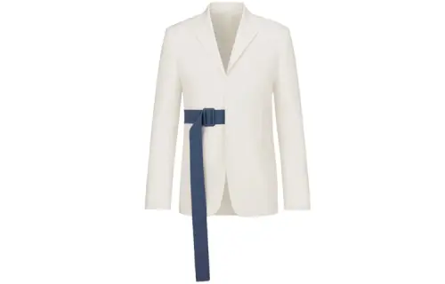 DIOR FW21 Business Suit Coat Men's White