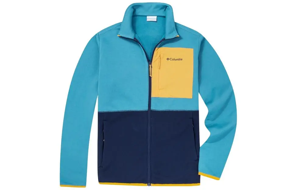 Columbia Fleece Tops Men's Blue Moderate