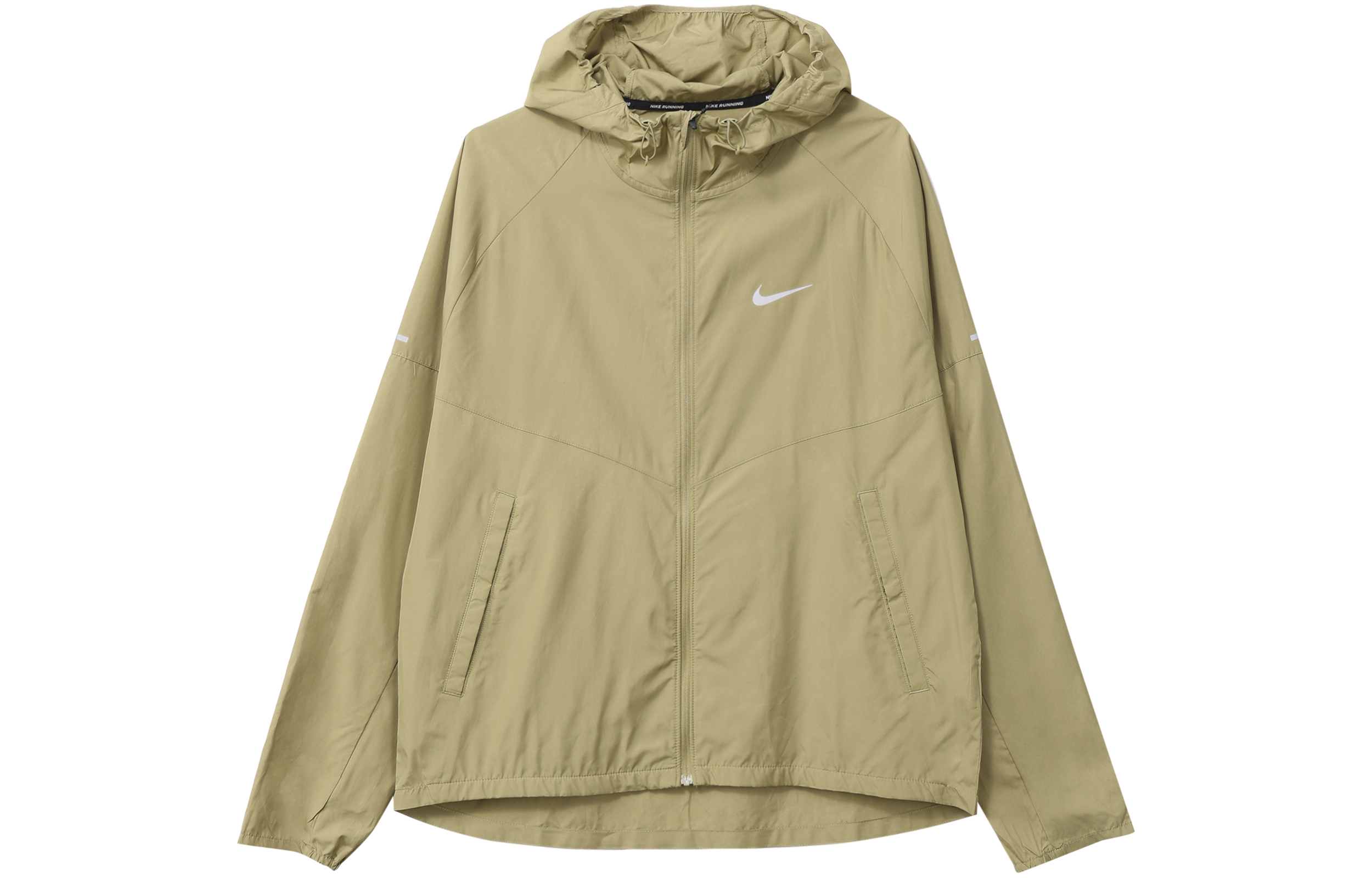 Nike MILER Jackets Men's Khaki Hooded Moderate Other