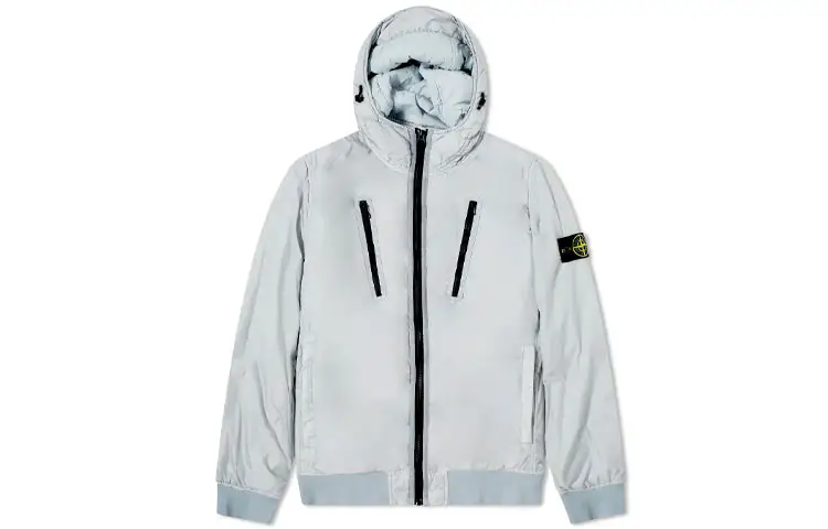 STONE ISLAND Down Jacket Unisex Gray