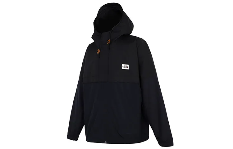 THE NORTH FACE Outdoor Hiking Windproof, Abrasion Resistant, And Water Repellent Windbreaker Jacket Men's Black