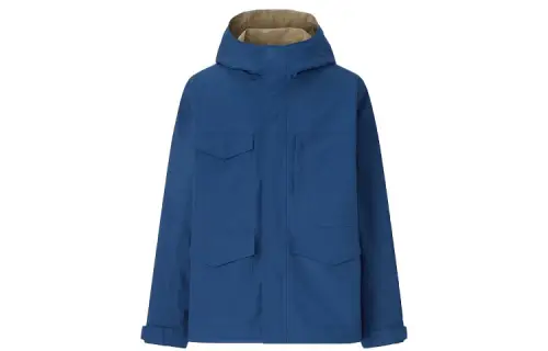 UNIQLO Waterproof, Windproof, And Breathable Windbreaker Jacket Unisex Navy Blue