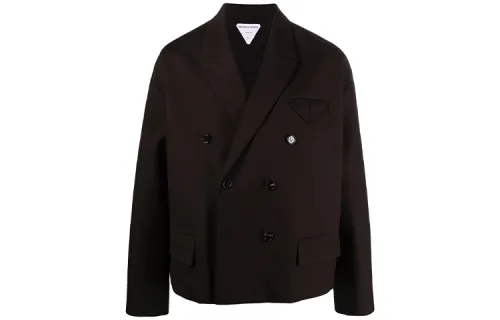 Bottega Veneta Business Suits Men's Umber Suit Collar Moderate