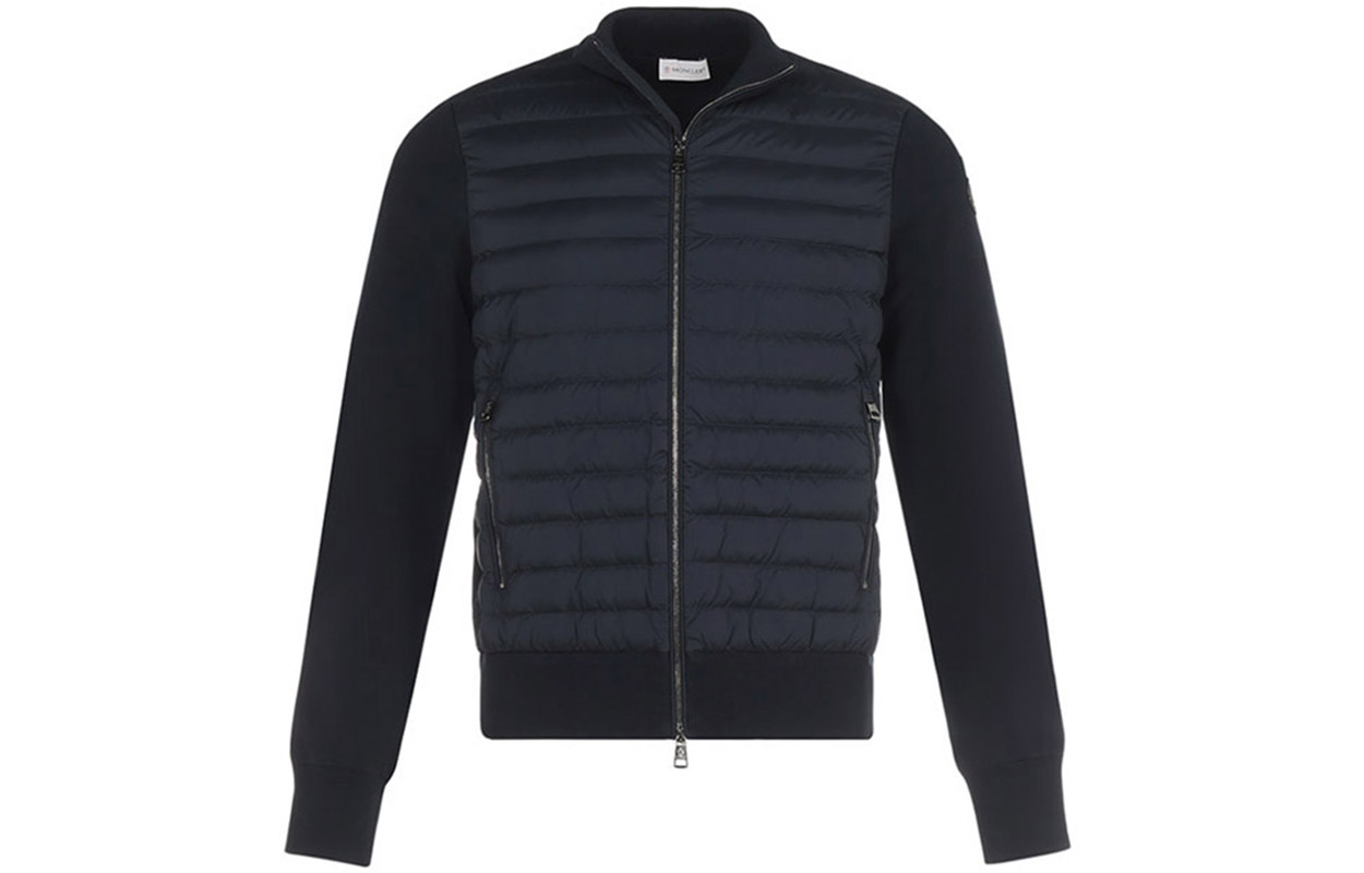 Мужская куртка Moncler CARDIGAN (темно-синяя)
