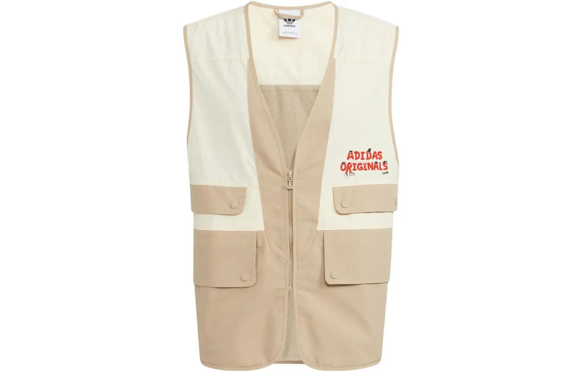 Adidas Originals Vests Unisex Yellow Collarless Moderate Other