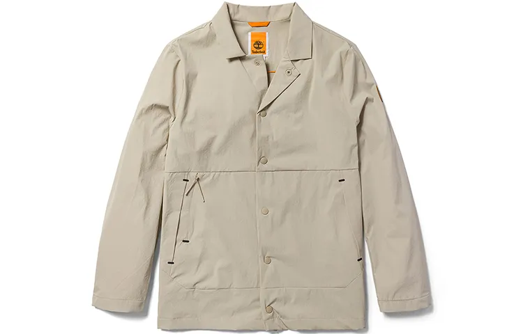 Timberland Sun Protection Clothing Men's Taupe Lapel Moderate