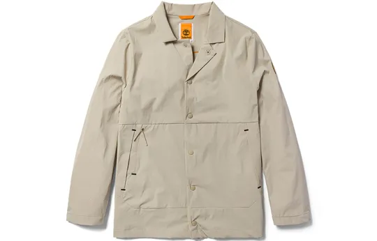Timberland Sun Protection Clothing Men's Taupe Lapel Moderate
