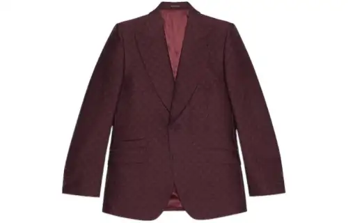 GUCCI FW23 Business Suit Coat Men's Burgundy