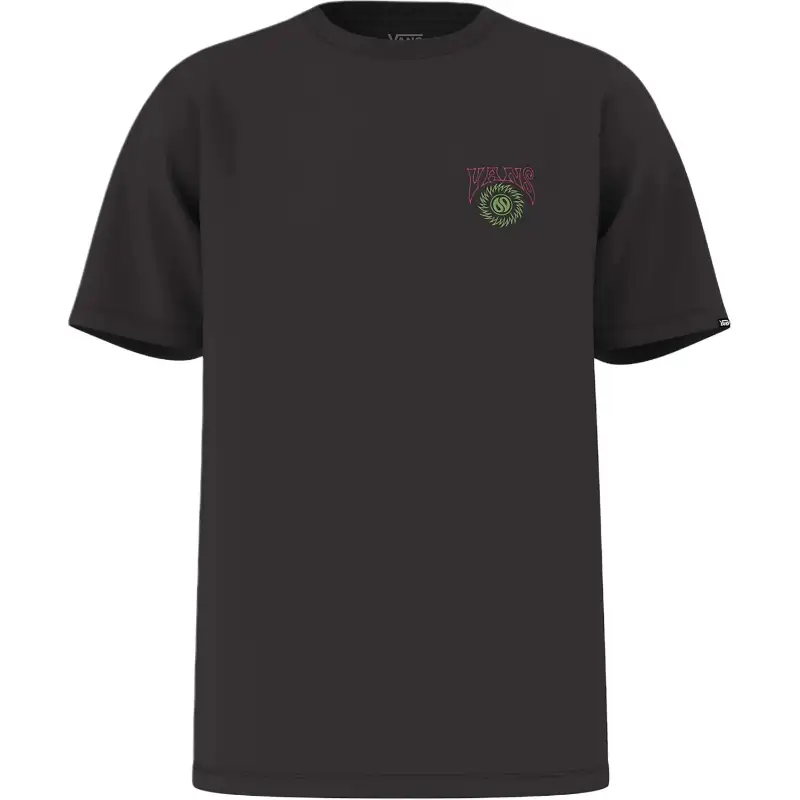 Vans Solar Barb T Shirts Unisex Black Crew Neck Moderate Straight Fit