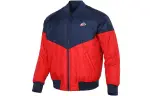 Nike Puffer Jackets Men's Red Stand Collar Moderate Reversible