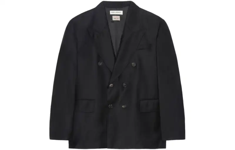 Stussy X Our Legacy Work Shop Unconstructed Double Breasted Blazer