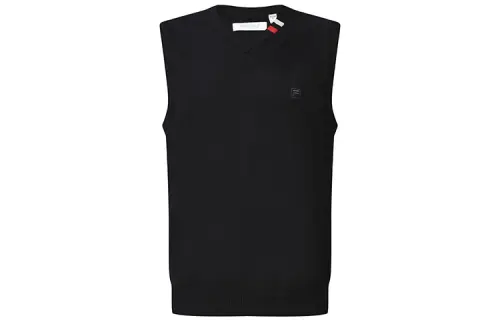 FILA Vests Men's Pitch Black V Neck Moderate Other