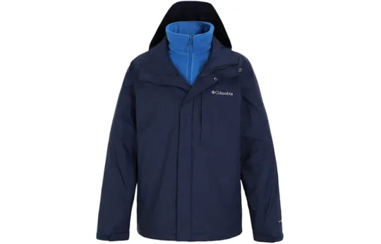 Columbia Waterproof And Windproof Windbreaker Jacket Men's Blue