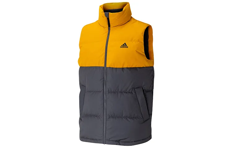 Adidas Down Jacket Men's Yellow Black Multicolor