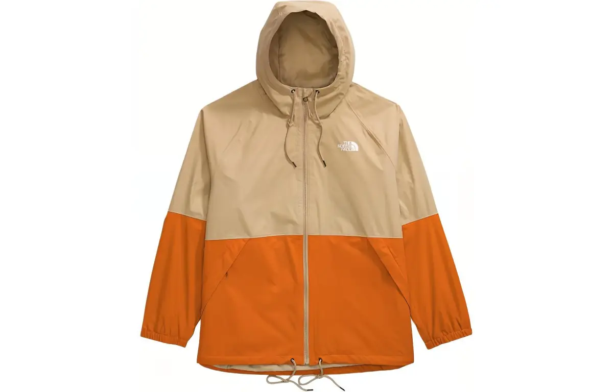 THE NORTH FACE Men's Big Antora Rain Hoodie Jackets & Coats Men's Khaki Stone/Desert Rusty