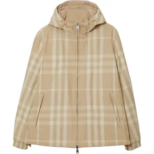 【Previous Season】Vintage-check pattern hooded jacket